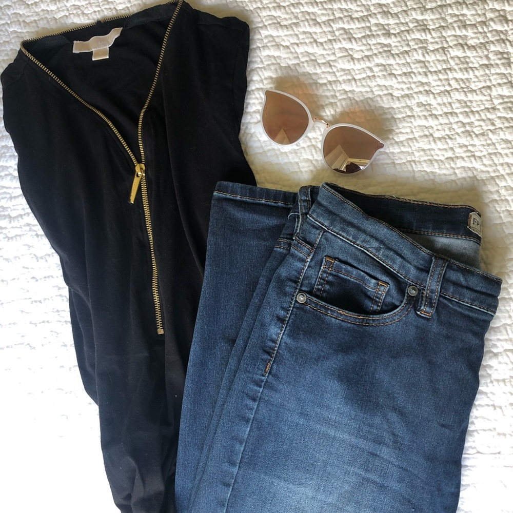 Dark denim boyfriend jean